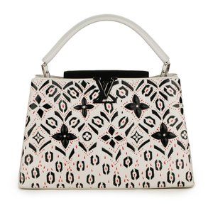 LOUIS VUITTON Capucines MM Fleur Motif Flower Limited Edition Tote Bag